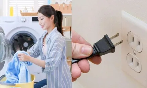 Dùng máy giặt xong có nên rút phích cắm không? Làm đúng cách vừa an toàn, vừa giúp thiết bị bền hơn