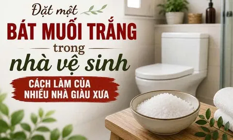Đặt một bát muối trắng trong nhà vệ sinh: Cách làm của nhiều nhà giàu xưa có công dụng hữu ích