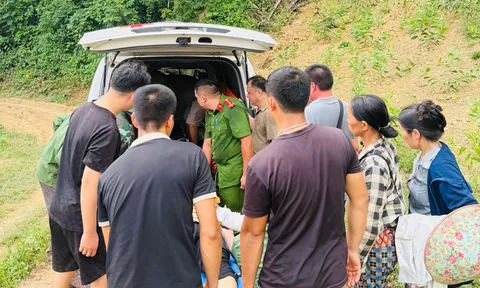 Vượt đường đồi hiểm trở, cứu người phụ nữ bị ngã từ cây hồi xuống đất