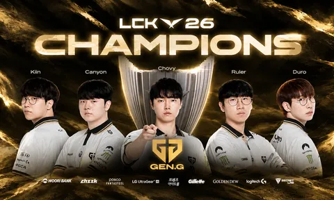 Chung kết LCK 2026: Gen.G hoàn tất màn ngược dòng trước HLE, dành chức vô địch LCK 2026