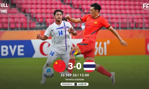 U23 Trung Quốc nhấn chìm Thái Lan, thẳng tiến bán kết ASIAD 2026