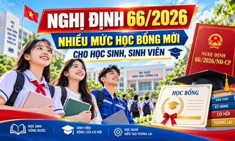 Học sinh, sinh viên nào được nhận học bổng theo Nghị định 66/2026?