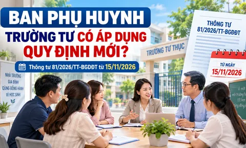 Ban phụ huynh trường tư thục, dân lập có phải áp dụng Thông tư 81/2026/TT-BGDĐT?