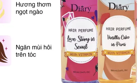Thu hồi toàn quốc mỹ phẩm DIARY Hair Perfume With Vitamin của Paltac Việt Nam