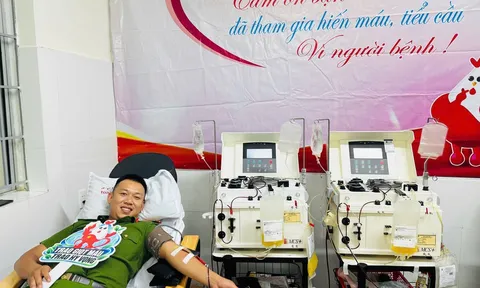 Đại úy Công an 45 lần hiến máu, hiến tiểu cầu cứu người