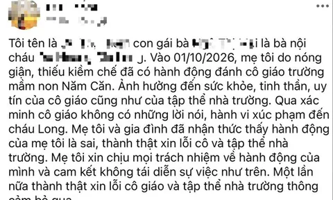 Bà nội đánh, xé áo cô giáo mầm non ở Cà Mau, hé lộ lý do gây phẫn nộ