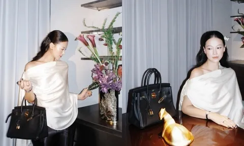 Hoa hậu Vĩnh Long từng đăng quang quốc tế, mang túi Hermès gần 1 tỷ đồng dự sự kiện