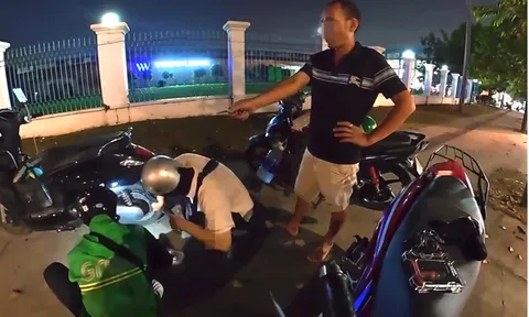 Tài xế xe ôm vá xe miễn phí giúp người đi đường, bị người lạ đe dọa ở TPHCM, Công an vào cuộc