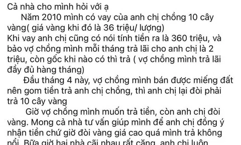 Vay vàng nhưng chỉ trả tiền gốc: Pháp luật quy định thế nào?