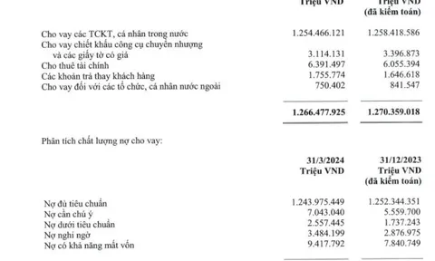 'Anh cả' Vietcombank báo lợi nhuận quý I/2024 'đi lùi', tổng nợ xấu tăng 24%