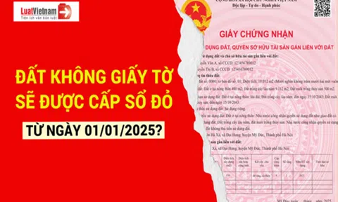 Những loại đất không giấy tờ nào sẽ được cấp sổ đỏ từ 1/1/2025?