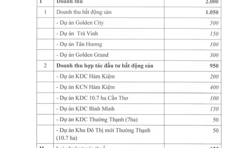 Địa ốc Hoàng Quân đặt mục tiêu lãi ròng 100 tỷ đồng trong năm 2024