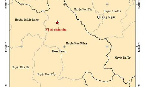 8 trận động đất liên tiếp xảy ra tại Kon Tum trong sáng 7/10