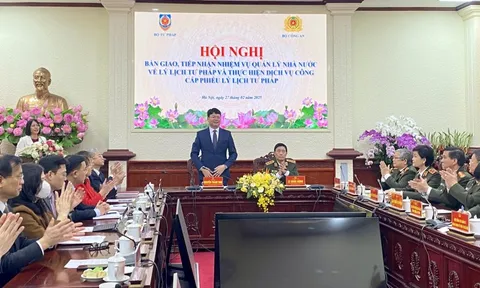 Từ 1/3, Bộ Công an chính thức thực hiện nhiệm vụ quản lý Nhà nước về lý lịch tư pháp
