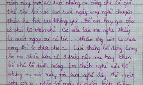 Bài văn tả bố làm chuyên gia tâm lý của học sinh lớp 4 khiến ai đọc cũng cười ná thở