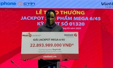 Đi tập thể dục về, người đàn ông ở Hà Giang ngỡ ngàng nhận tin trúng độc đắc Vietlott gần 22,8 tỷ đồng
