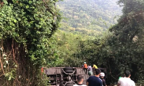 Khoảnh khắc xe khách lao xuống vực sâu từ đèo Bảo Lộc, hành khách run rẩy đập cửa tìm đường sống