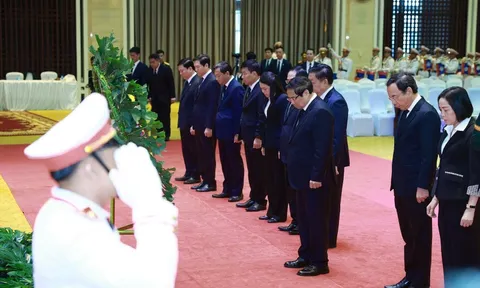 Thủ tướng Phạm Minh Chính dự Lễ truy điệu đồng chí Khamtay Siphandone