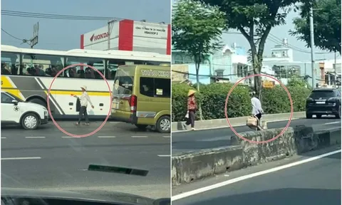 Nhiều người đang thảnh thơi đi bộ qua đường, ngỡ ngàng bị cảnh sát giao thông xử phạt