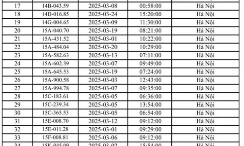 571 ô tô bị phạt nguội trong tháng 3/2025 tại Hà Nội