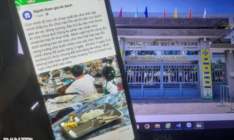 Vụ suất cơm "lèo tèo vài lát chả" gây xôn xao ở Đà Nẵng: Nữ hiệu trưởng cung cấp thông tin "đắt giá"