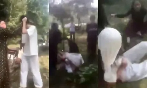 Xuất hiện clip nữ sinh lớp 7 bị đánh hội đồng, lột áo ở Thanh Hóa, công an vào cuộc điều tra