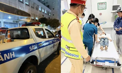 CSGT hỗ trợ đưa bé trai có dấu hiệu ngưng thở tới bệnh viện