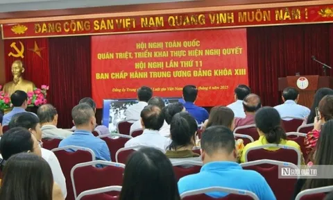 Đảng bộ Hội Luật gia Việt Nam tham dự trực tuyến Hội nghị toàn quốc quán triệt, triển khai thực hiện Nghị quyết Hội nghị Trung ương 11