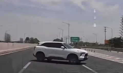 Đi ngược chiều trên cao tốc Hà Nội - Hải Phòng, nữ tài xế 9X nhận trát phạt "đắng"
