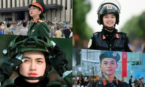 Những hình ảnh ấn tượng về các chiến sĩ tham gia lễ diễu binh kỷ niệm 50 năm ngày giải phóng miền Nam