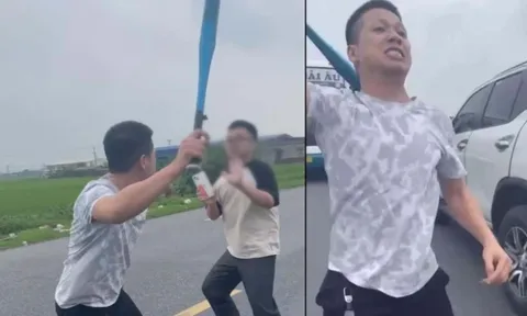 Thái Bình: Bắt tài xế xe bán tải dùng gậy bóng chày đánh người sau va chạm giao thông