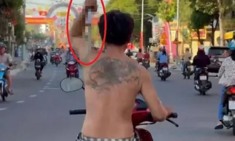 Kết quả ma túy người đàn ông chạy xe máy "múa" rựa gây náo loạn đường phố