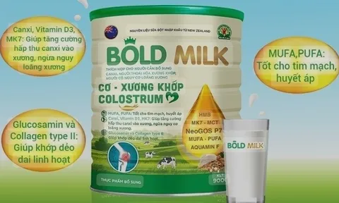 TP.HCM: Phát hiện 1 nhà thuốc ở quận Bình Thạnh kinh doanh sữa giả Bold Milk cơ xương khớp Clostrum