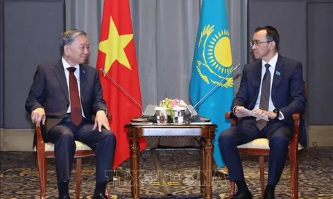 Tổng Bí thư Tô Lâm hội kiến Chủ tịch Thượng viện Kazakhstan