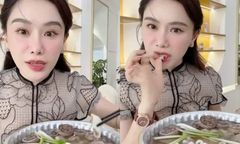 Nữ MC ăn món lòng se điếu hút 4 triệu lượt xem: 40 tuổi vẫn trẻ như gái đôi mươi, là "phú bà" miền Tây