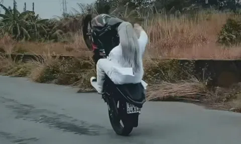 Vụ nam thanh niên hóa trang "thần điêu đại hiệp" bốc đầu xe máy: Công an Bình Dương thông tin bất ngờ