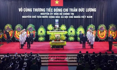 Cử hành trọng thể Lễ truy điệu nguyên Chủ tịch nước Trần Đức Lương