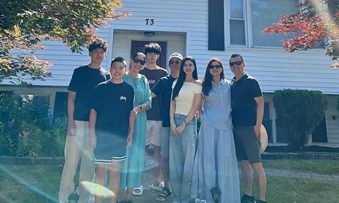 Trương Quỳnh Anh đưa quý tử sang Mỹ gặp ông bà ngoại sau 13 năm, khoe con trai khiến mọi người phải ngước nhìn