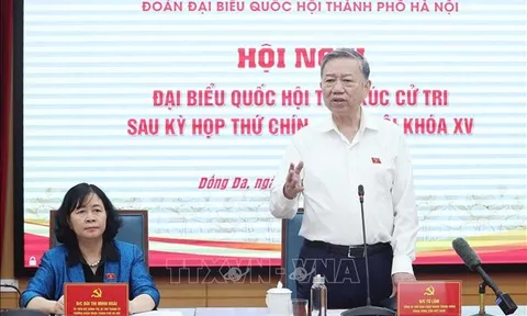 Tổng Bí thư Tô Lâm tiếp xúc cử tri Hà Nội sau Kỳ họp thứ 9, Quốc hội khóa XV