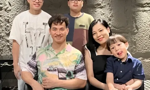 Con thứ 3 nhà NSND Xuân Bắc lên 7 tuổi vẫn ti bình, trổ tài ngâm thơ bằng giọng ngọng nghịu nghe cực yêu