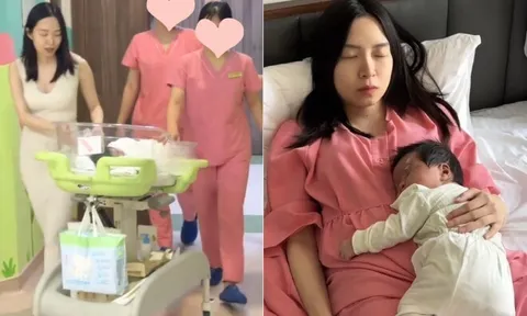 Con gái Xuân Hinh chi 60 triệu đồng để ở cữ, khoe cảnh rể quý nhà "vua hài đất Bắc" chăm con cực khéo