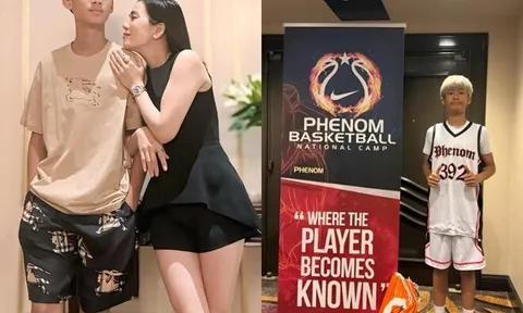Con trai của Lệ Quyên được mẹ tháp tùng như trợ lý khi thi đấu, vi vu khắp nước Mỹ khiến bố doanh nhân thấy nhớ