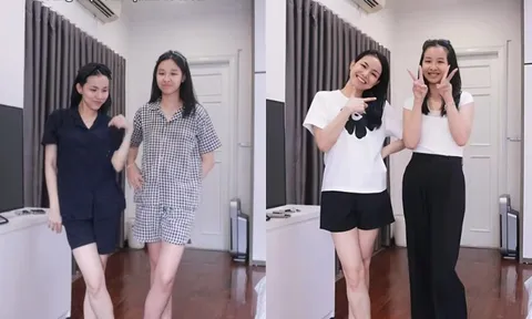 Con gái Thùy Lâm nay mặc đồ cùng size với mẹ, mang "gen xịn" được khuyên đi thi hoa hậu