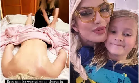 Nữ đại gia U51 để con trai 7 tuổi massage đổi lấy tiền tiêu vặt, cách ăn mặc lại gây "nhức mắt"