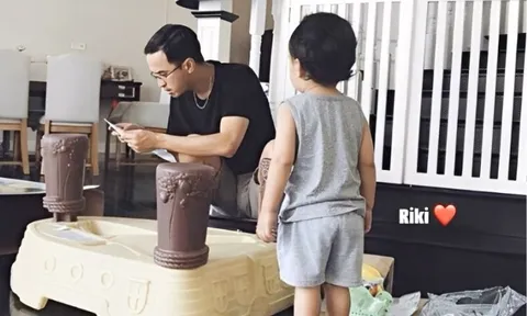 Tăng Thanh Hà khoe cảnh chồng thiếu gia chăm quý tử trong biệt thự triệu đô, hôn nhân 13 năm vẫn "màu hồng" khó tin