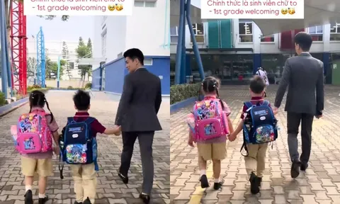2 cháu nội Bầu Hiển chính thức vào lớp 1: Được bố đầu tư chuẩn "rich kid", lớn lên trong biệt thự trăm tỷ đồng