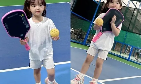 Sao Việt 24h: Winnie nhà Đông Nhi - Ông Cao Thắng 5 tuổi đã ra sân chơi pickleball, khuôn mặt xinh xắn như búp bê