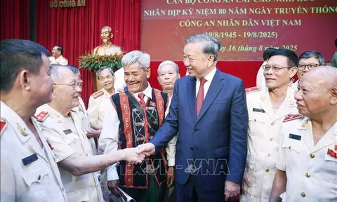 Tổng Bí thư Tô Lâm: Lực lượng công an nhân dân phải luôn giữ vững thế trận an ninh nhân dân vững chắc