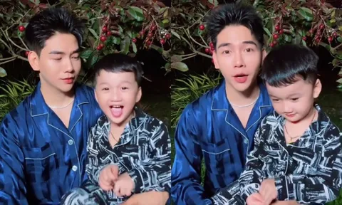 Thanh Đoàn "tan chảy" khi nghe con trai Hà Trí Quang nói lý do lúc nào cũng bám theo bố, mới 2 tuổi đã hiểu chuyện
