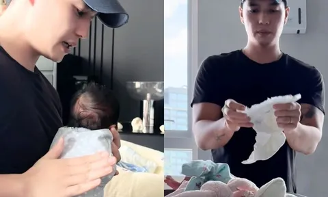 Chồng trẻ của Ngô Thanh Vân "đầu bù tóc rối" sau khi đón "tiểu công chúa", chăm con vẫn bận kiếm tiền mua tã